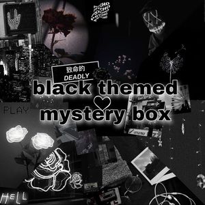 Black themed mystery box 🖤